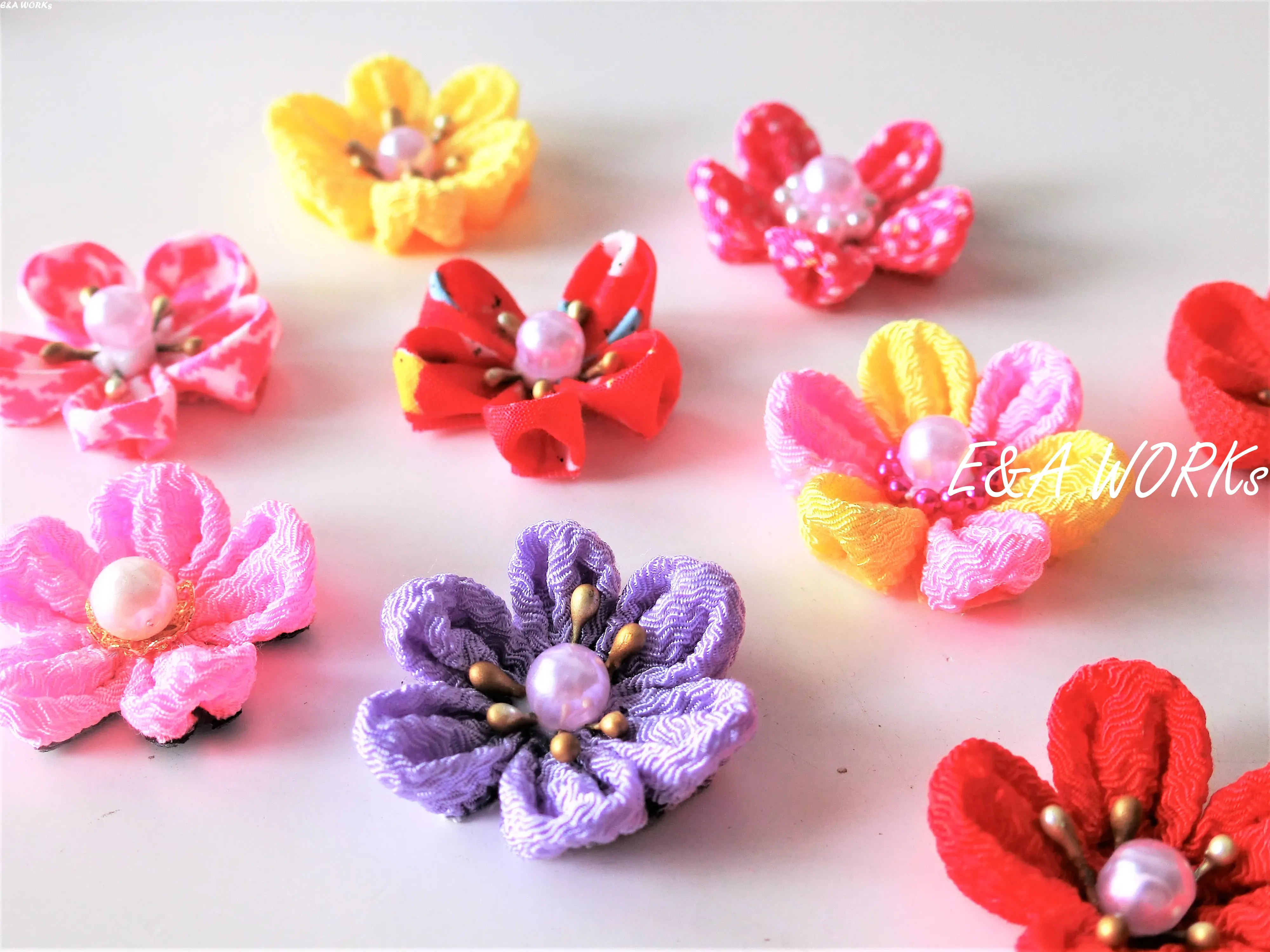 (Finished Event) 17th Jun 2018 Tsumamizaiku Colorful brooch 【Event Workshop Tsumamizaiku】