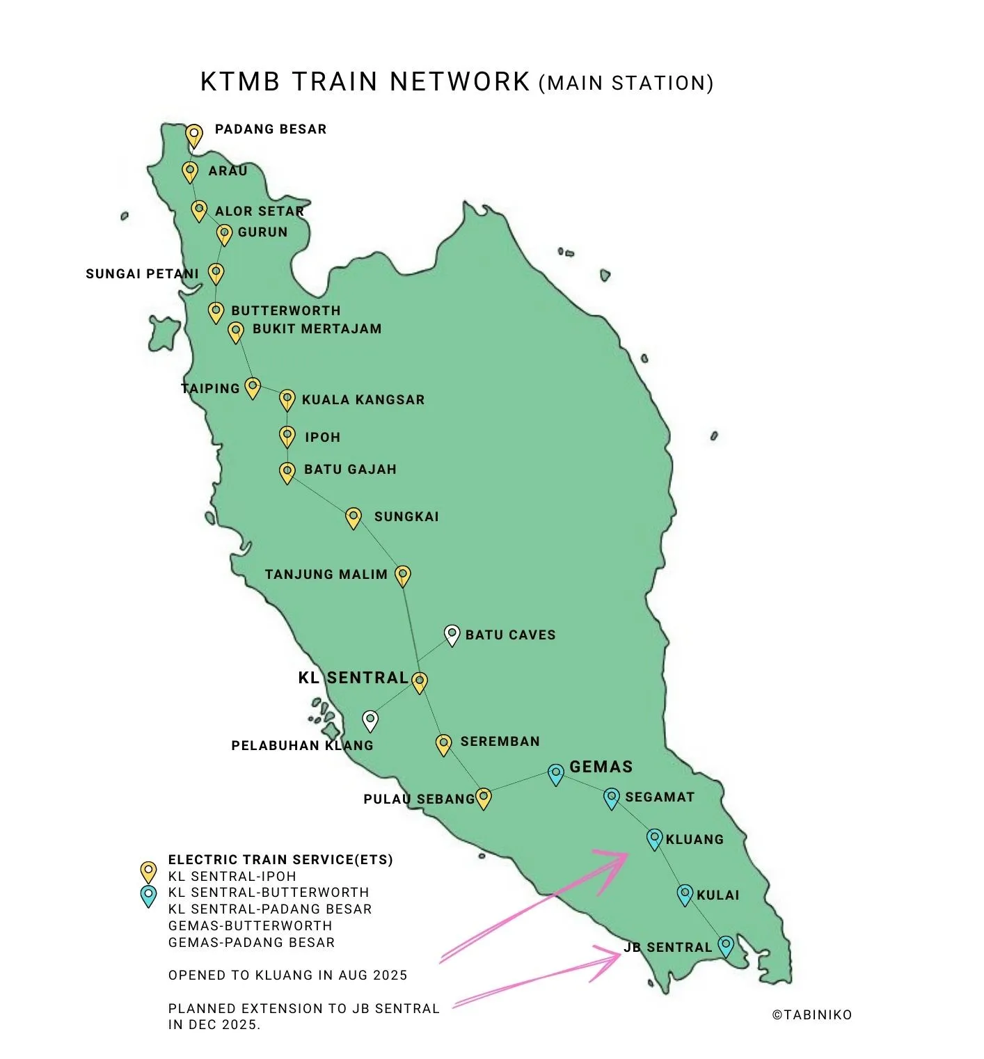 【News】Malaysia ETS: Southern Line Opens, Extension to JB
